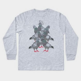 New York City Pigeons Kids Long Sleeve T-Shirt